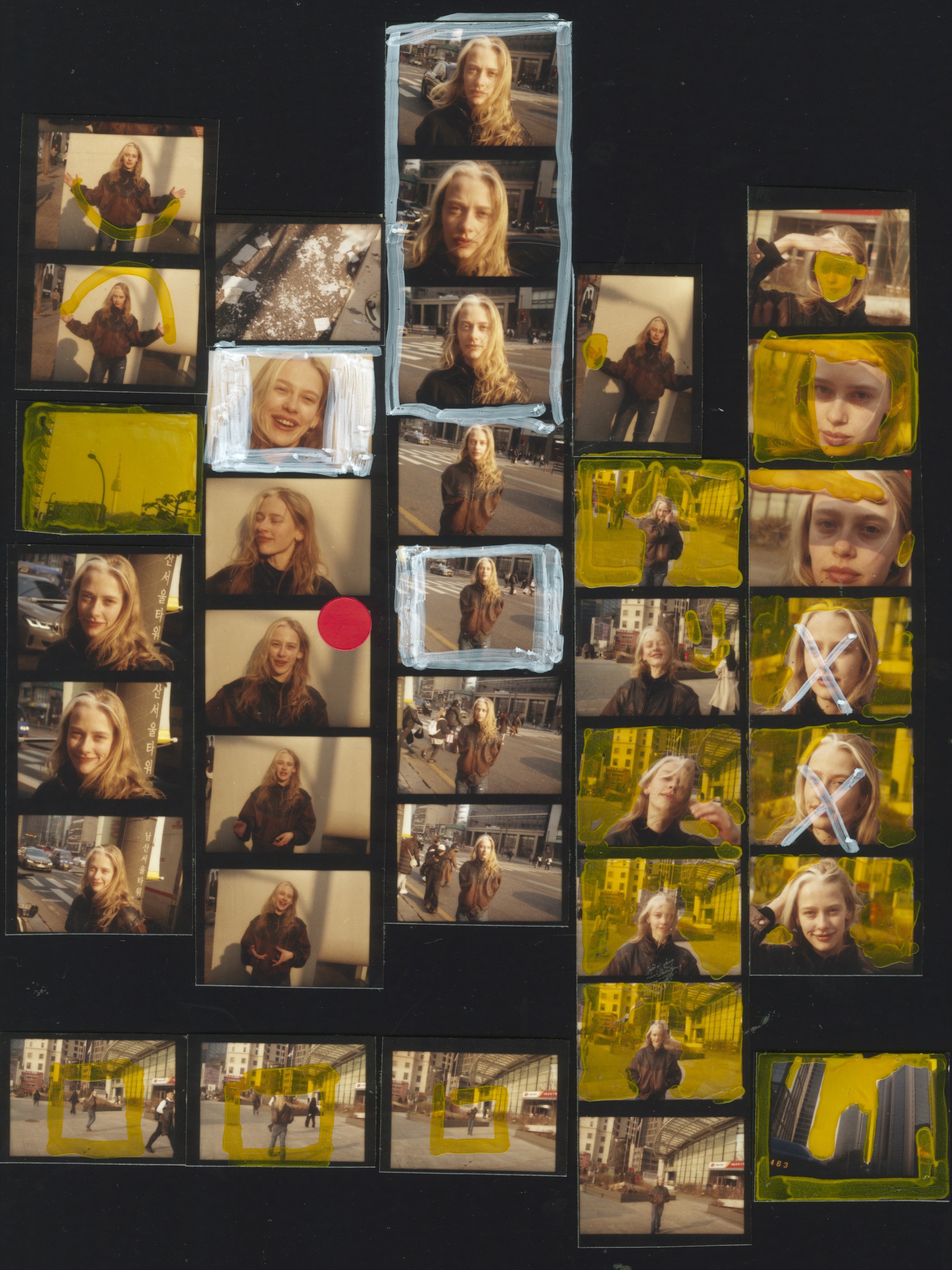 Contact sheet photograph by Jinwoo Jeong